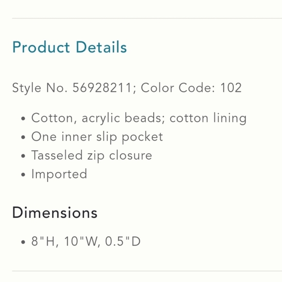 Anthropologie Aurore Beaded Clutch- pink + stripes - Picture 4 of 7